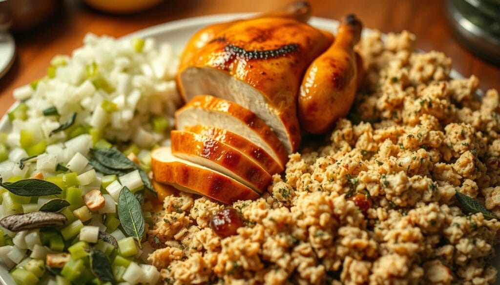 Chicken and Dressing Assembly Process Chicken and Dressing Assembly Process