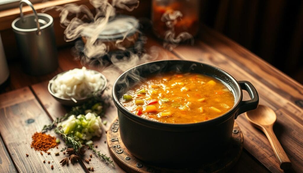 Louisiana Cajun Soup Preparation Louisiana Cajun Soup Preparation