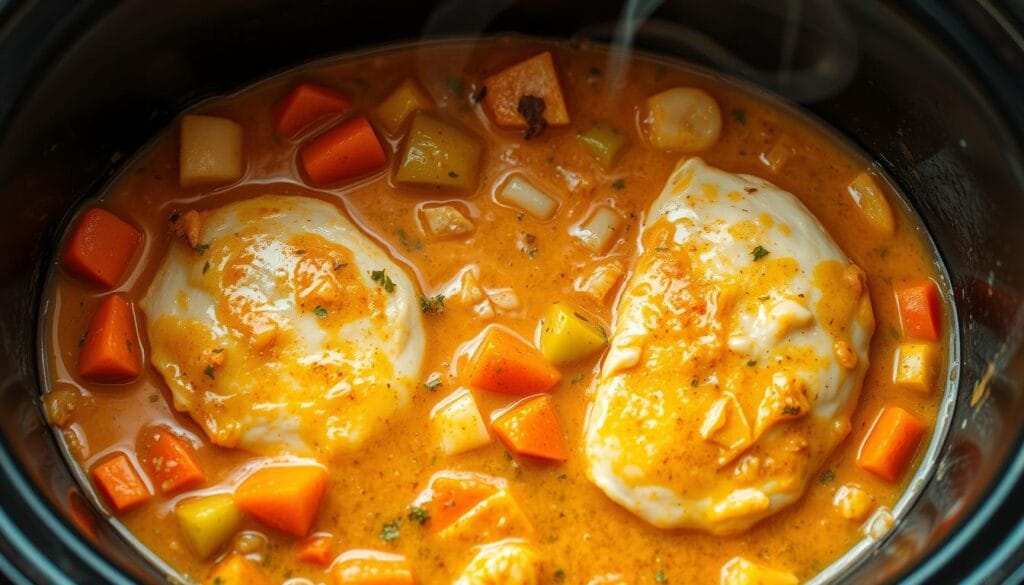 cheesy chicken crock pot