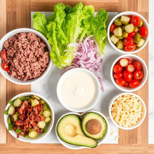 Loaded Burger Bowls