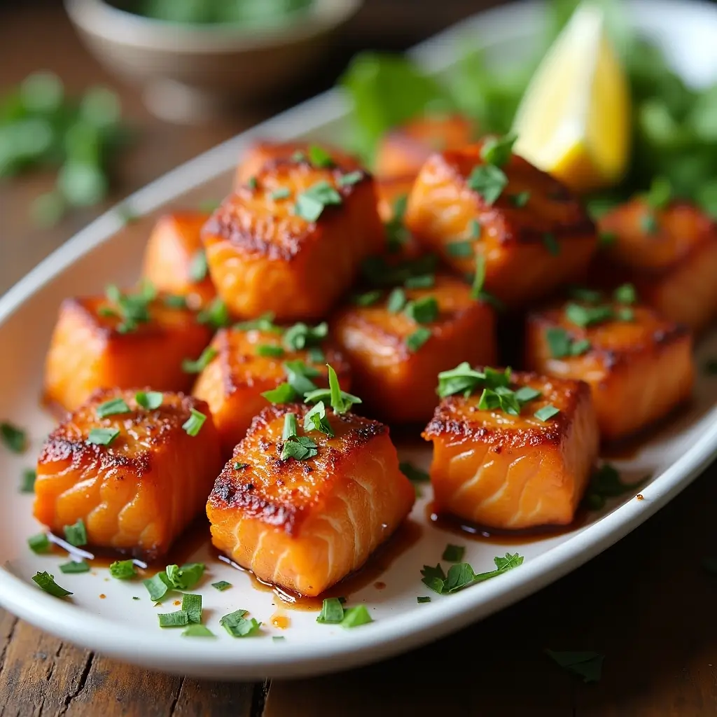 Crispy Bang Bang Salmon Bites