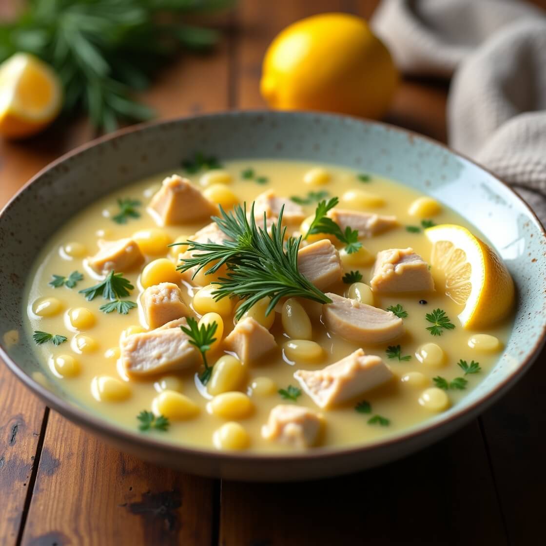 Greek Lemon Chicken Soup