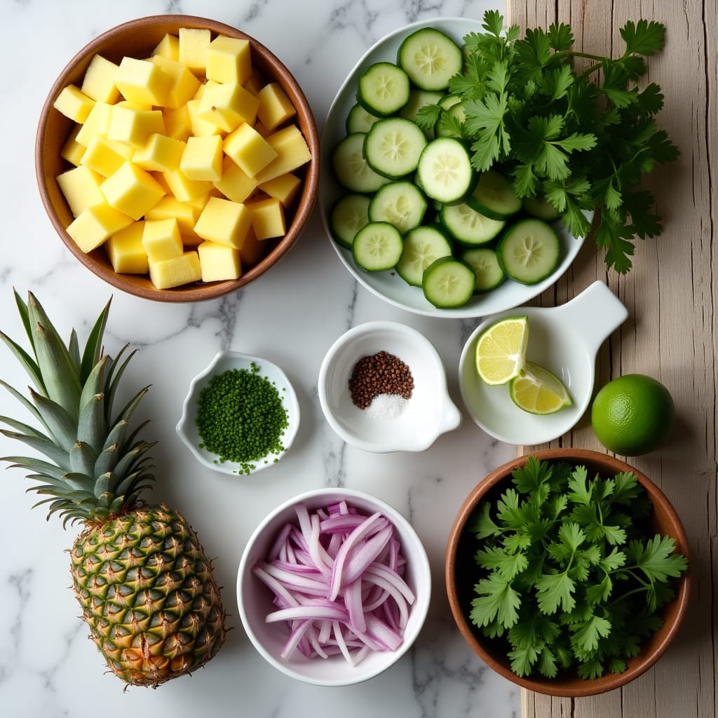 Pineapple Cucumber Salad 